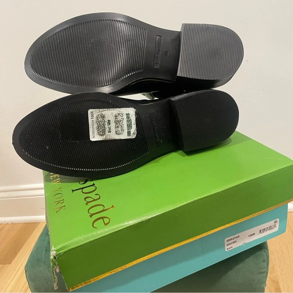 Kate Spade Chelsea Ankle Boos Back Bow black US size Size 10  NIB